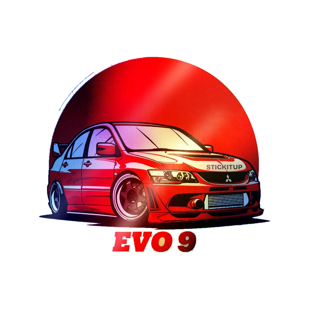 Rally Legend Red Holographic Stickers